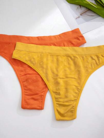 7 pièces/Ensemble de culottes tanga sans couture à imprimé léopard et à taille haute pour femmes