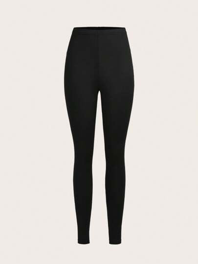 EZwear 3 pièces/Set Leggings en tricot décontractés pour femmes, Pantalons longs skinny, Été