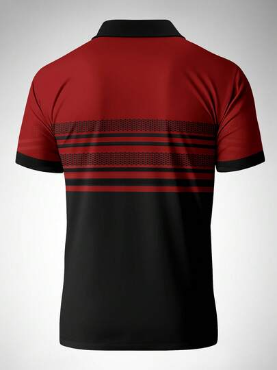 Chemise polo à manches courtes mode business décontractée pour hommes, légère