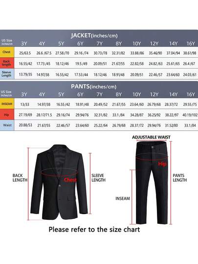 5 pièces Ensemble costume pour garçons, tenue de cérémonie pour tout-petits, tenue de garçon d'honneur, veste de costume de mariage, gilet, pantalon, chemise, cravate, costume formel pour jeune garçon, noir, taille 3-10 ans