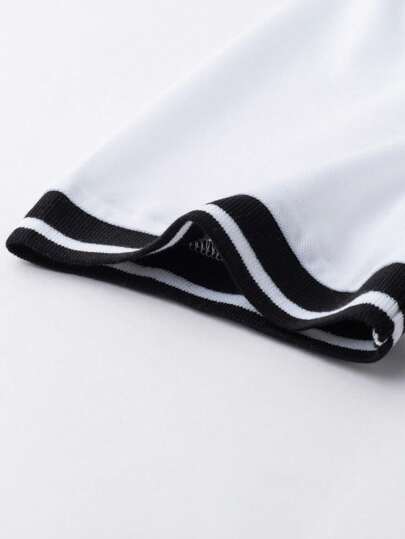 Calvornis Polo décontracté à manches courtes avec imprimé rayé pour hommes, polo de mode d'été, formel, cérémonie