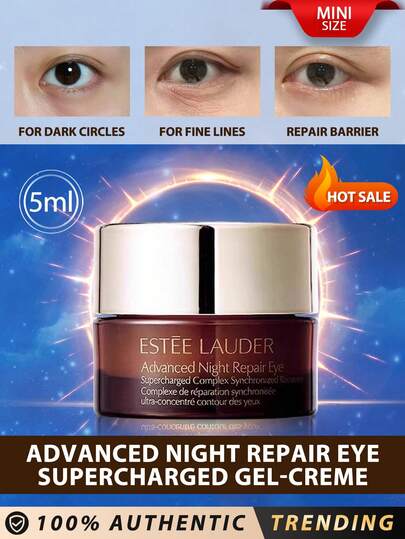 Estée Lauder [Mini Size] Advanced Night Repair Eye Supercharged Complex 5ml / Crème pour les yeux multi-récupération synchronisée / Cible les cernes, les ridules et les multiples signes de vieillissement précoce de la zone des yeux, formule à double actio