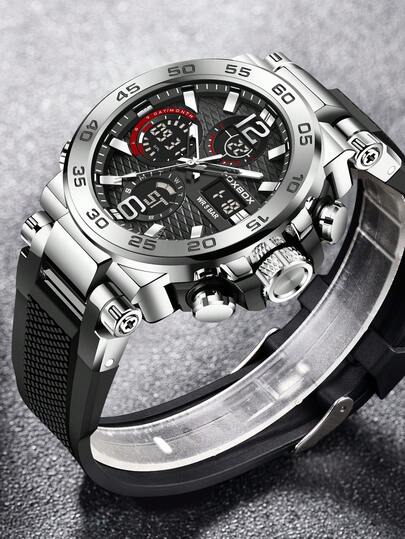 Foxbox Montre électronique polyvalente de mode pour hommes, modèle FB0033