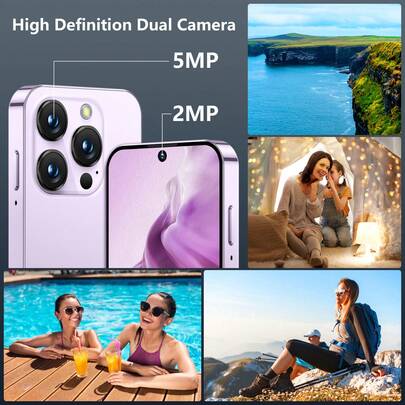 SOYES Mini smartphone 4G, écran HD de 3,88 pouces, 4 Go + 64 Go, mémoire extensible, Android, 1950 mAh, mini téléphone de poche pour étudiant, idéal comme cadeau de Noël ou d'anniversaire, bleu/noir/rose. Mini téléphone. Cadeau de Noël ou d'Halloween.