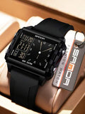 Montre numérique de mode SANDA 6273 pour hommes et femmes, lumineuse, calendrier, étanche, montre-bracelet de sport de plein air et décontractée