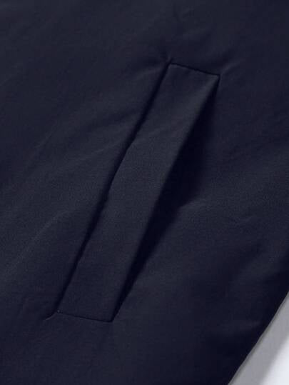 Calvornis Veste décontractée à manches longues zippée de couleur unie, automne