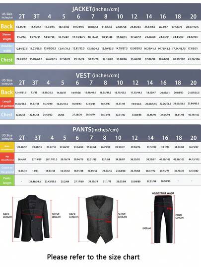 Ensemble de costume formel pour garçons 5 pièces, comprenant blazer, gilet, chemise blanche à poche, pantalon et cravate, convient pour les mariages, les fêtes d'anniversaire et autres occasions formelles, couleur champagne, 3-10 ans