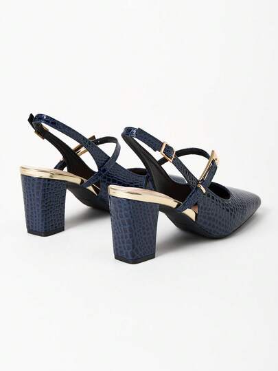 WHDXY 1 paire de escarpins à bout carré basiques pour femmes, avec talon haut de 7 cm. Chaussures habillées et épaisses pour le bureau, les hôtesses de l'air, les occasions formelles