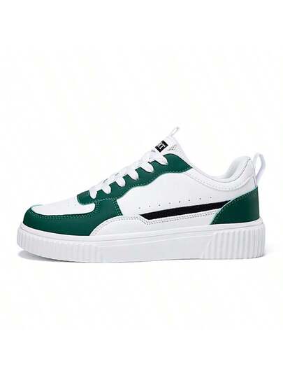 36-45 Baskets de sport décontractées unisexes à lacets, chaussures blanches, chaussures de skate polyvalentes à semelle souple pour étudiants