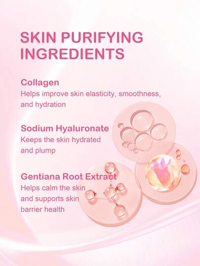 Masque Peel-Off Purifiant au Collagène Slow Sunday, Masque Enveloppant pour le Visage, Nettoyage en Profondeur, Collagène, Hyaluronate de Sodium, Purifie les Pores & Exfolie en Douceur pour une Peau Lisse, Soins de la Peau Coréens, Y2K, Convient pour l'Ét