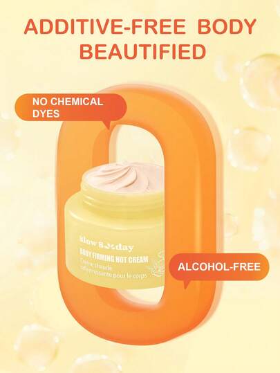 Crème chaude raffermissante pour le corps Slow Sunday, massage corporel, crème raffermissante pour le corps, soins corporels, avec extrait de gingembre et de café, effet liftant et raffermissant pour la peau du corps, convient pour l'abdomen, les fesses,