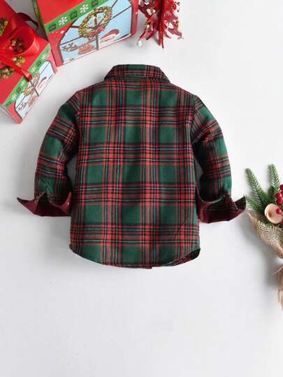 BOARNSEORL 2 pièces Tenue de jeune garçon de style gentleman - Chemise à manches longues à carreaux avec nœud papillon et pantalon rouge à bretelles, et convient pour les fêtes d'anniversaire, le Nouvel An, les mariages, les baby-showers, Noël