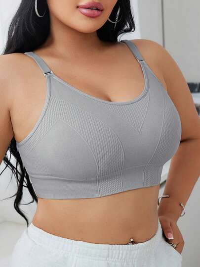 1 pièce Débardeur de nuit sans couture et confortable pour femmes grandes tailles
