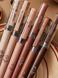 6 pièces Stylos gel à encre liquide à séchage rapide sur le thème du café, sans bavure, toucher doux, convient pour la prise de notes et le dessin, fournitures scolaires et de bureau essentielles pour la rentrée scolaire