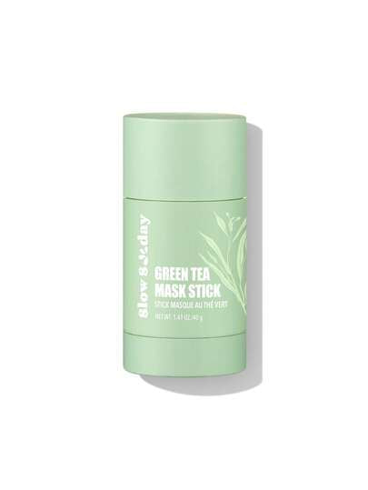 Bâton de masque au thé vert Slow Sunday, avec thé vert & huile d'arbre à thé, apaise, contrôle le sébum et nettoie en profondeur. Débouche les pores, portable et sans dégâts, illumine le teint, convient pour l'été & l'automne, Halloween