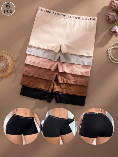 Snug Zone 6 pièces/set Culottes confortables et sans couture pour femmes, sous-vêtements invisibles