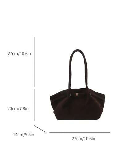 Sac à bandoulière de grande capacité pour les trajets, fermeture magnétique, doublure en nylon, poignée durable, convient pour un usage quotidien, sac fourre-tout quotidien