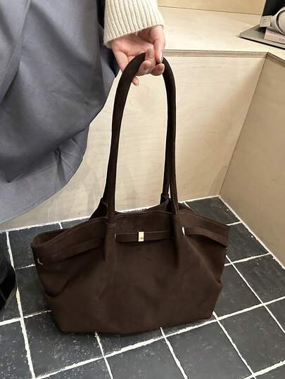 Sac à bandoulière de grande capacité pour les trajets, fermeture magnétique, doublure en nylon, poignée durable, convient pour un usage quotidien, sac fourre-tout quotidien