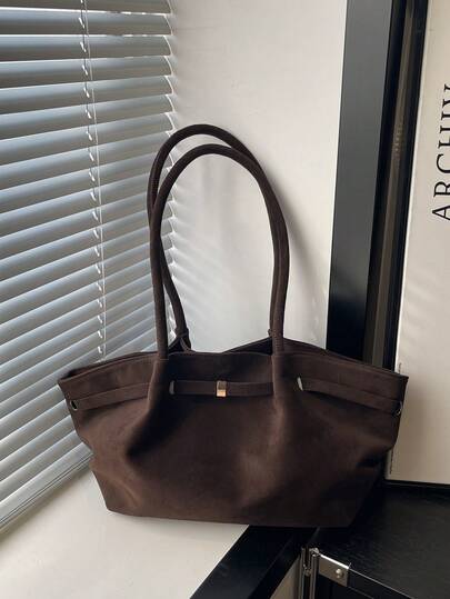 Sac à bandoulière de grande capacité pour les trajets, fermeture magnétique, doublure en nylon, poignée durable, convient pour un usage quotidien, sac fourre-tout quotidien