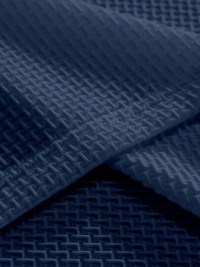 Manfinity Homme Chemise polo texturée unie décontractée pour hommes, pour l'été, pour le golf, formelle