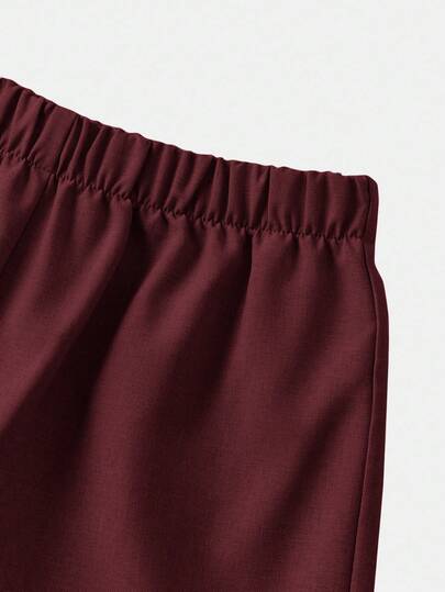 2 pièces Tenue décontractée d'été pour garçons préados, style gentleman preppy. Ensemble veste blazer de couleur unie et pantalon formel à taille élastique, convient pour anniversaire, soirée, représentation, mariage. Vêtements automne-hiver pour filles