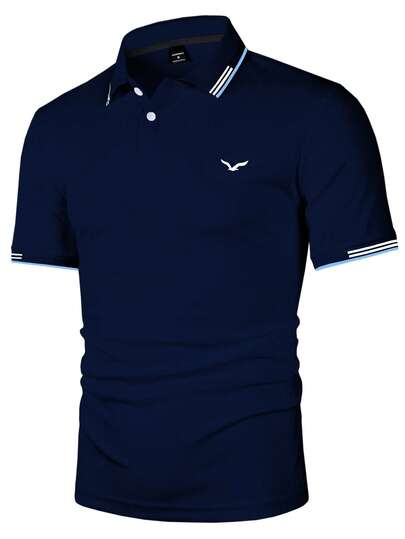 Calvornis Polo à manches courtes imprimé décontracté pour homme, pour le trajet, formel, cérémonie