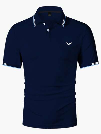 Calvornis Polo à manches courtes imprimé décontracté pour homme, pour le trajet, formel, cérémonie