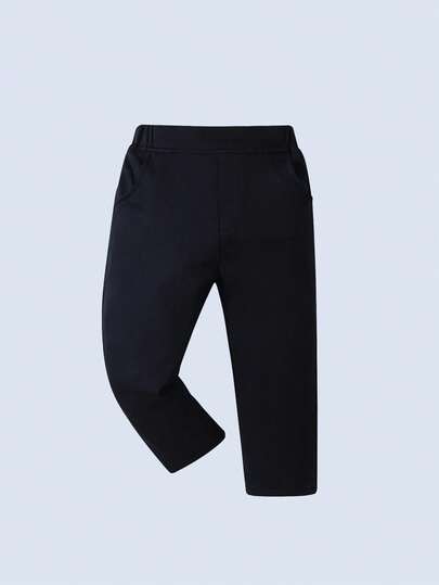 BOARNSEORL Ensemble de costume 3 pièces pour jeunes garçons, chemise blanche avec nœud papillon et gilet, pantalon long, style à la mode, convient pour les fêtes d'anniversaire, les sorties et les occasions formelles