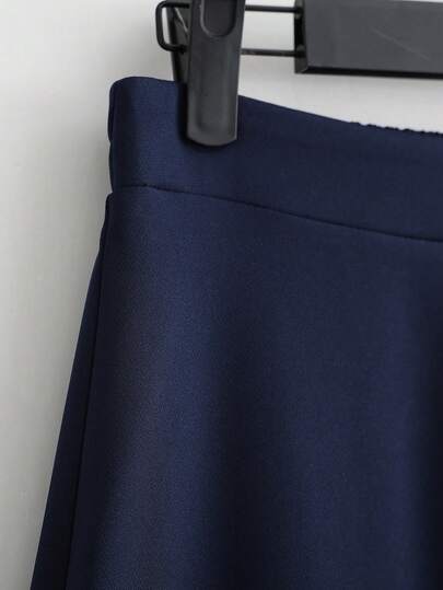 Franclia Ensemble blouse et jupe décontracté rayé pour femme