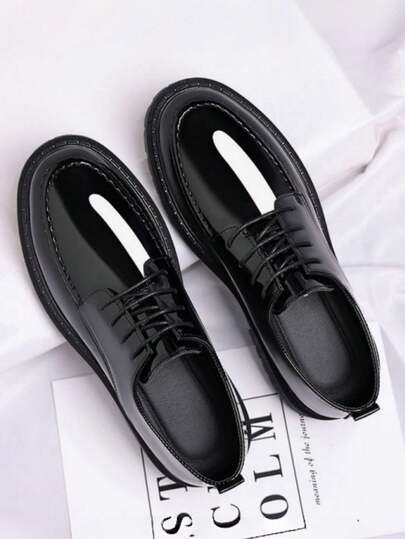 Chaussures de ville classiques pour hommes, mocassins de bureau brillants et élégants pour adultes, convenant aux occasions formelles
