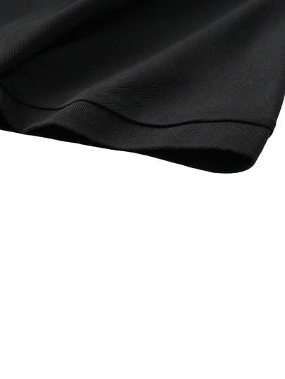 Chemise polo légère d'été pour hommes | Coupe slim, manches courtes, couleur unie, col, convient pour le quotidien, les trajets, le bureau, les sports légers et la plage, style décontracté chic