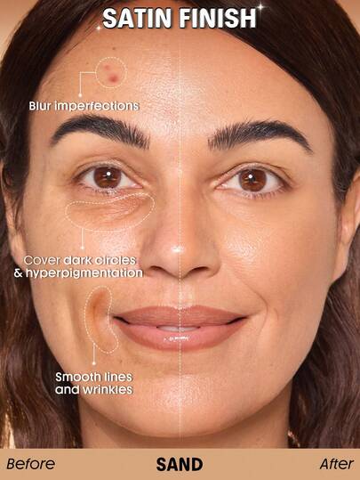 SHEGLAM Skin Sync Satin Fond De Teint-Sand Marque De Beauté CosméTique Maquillage Pour Femmes Et Filles