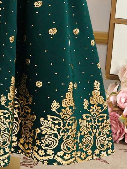 Robe longue élégante pour filles, convenant aux festivals et événements