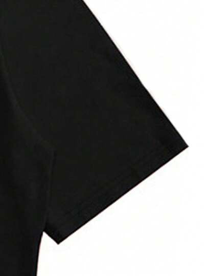 T-shirt à manches courtes de couleur unie pour hommes, adapté pour l'été, confortable et respirable, style