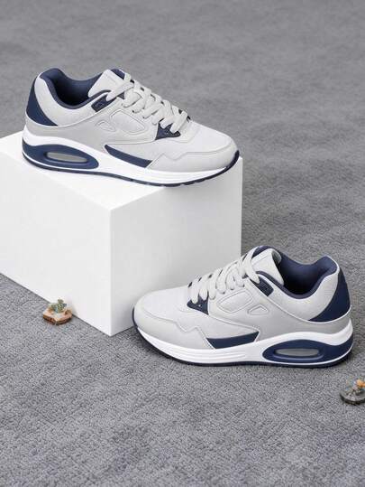 JOMIX Baskets pour hommes, nouveau modèle, en maille confortable et respirante, chaussures de sport décontractées avec coussins d'air, pour un style sport décontracté.