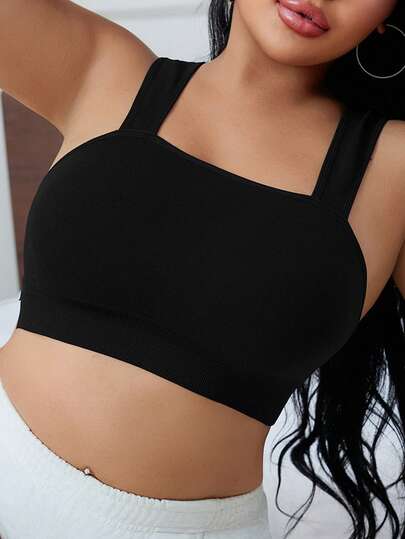 1 pièce Soutien-gorge sans couture confortable et sans fil pour grandes tailles
