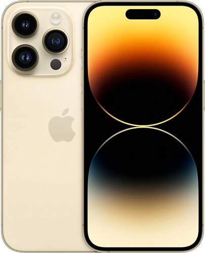Apple iPhone 14 Pro 128 Go. Toutes les couleurs : violet foncé, argent, or, noir sidéral. Batterie chargée à 100 %. Livraison express depuis l'Espagne. Smartphone, Face ID, batterie lithium, charge rapide, design moderne, eSIM.