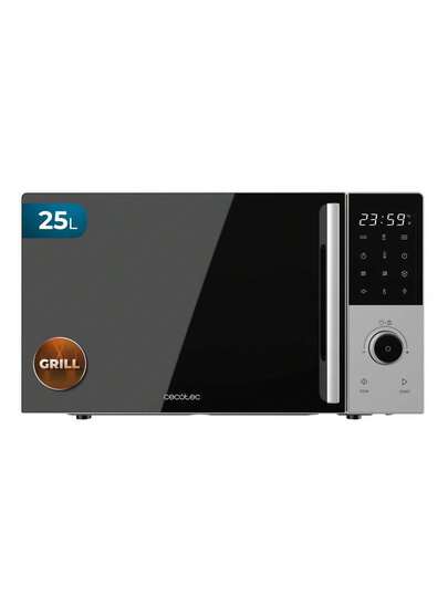 Micro-ondes Digital Cecotec avec Grill 25L Proclean 2500 - Cuisson Rapide et Uniforme 850W, Grill 1200W, Convection 2200W - 8 Programmes pour Recettes Parfaites - Plateau Tournant 315mm pour Cuisson Homogène - Enfant - Temporisateur 60min, Décongélation P