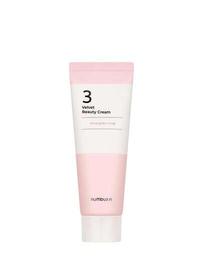 numbuzin No.3 Velvet Beauty Cream 60 ml – Face Cream, Makeup Boosting, For Makeup Users, Suitable For Pre-Makeup Primer