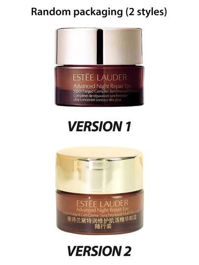 Estée Lauder [Mini Size] Advanced Night Repair Eye Supercharged Complex 5ml / Crème pour les yeux multi-récupération synchronisée / Cible les cernes, les ridules et les multiples signes de vieillissement précoce de la zone des yeux, formule à double actio
