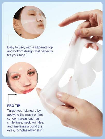 Masque facial SlowSunday au collagène et à l'acide hyaluronique, hydratation profonde, améliore l'élasticité, lisse la peau, masque facial en gelée coréenne, soins de la peau, Y2K, idéal pour les fêtes, rafraîchissant, convient pour l'été et l'automne, Ha