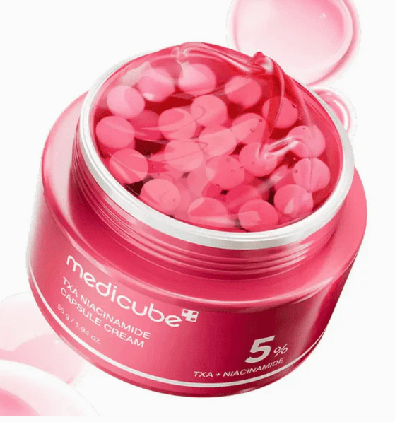 Medicube TXA Niacinamide Capsule Cream 55g – Crème Visage Anti-Taches au TXA & Niacinamide, Teint Uniforme, Hydratation & Éclat