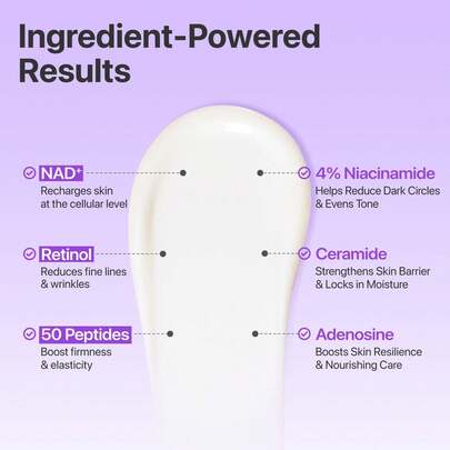 Numbuzin No.9 NAD+ Retinol Volumetox Eye Cream 10ml – Crème Contour des Yeux Anti-Âge au Rétinol, NAD+ & Peptides, Anti-Cernes, Anti-Poches & Raffermissante
