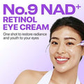 Numbuzin No.9 NAD+ Retinol Volumetox Eye Cream 10ml – Crème Contour des Yeux Anti-Âge au Rétinol, NAD+ & Peptides, Anti-Cernes, Anti-Poches & Raffermissante