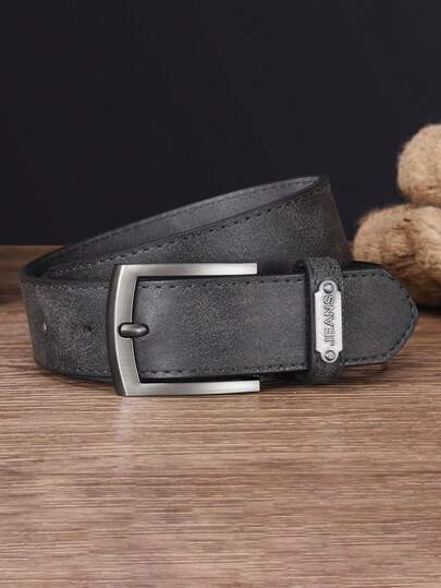 Ceinture décontractée de créateur pour hommes, boucle métallique, ceinture de luxe synthétique, convient aux occasions décontractées et formelles, design de ceinture moderne, durable, excellent cadeau pour la Fête des pères et la Saint-Valentin