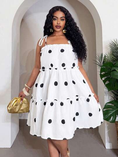 Slaydiva Nouvelle robe à ligne A ample à pois pour le printemps/été, festivals de musique, Pâques, Saint-Patrick, style occidental, nomade, anniversaire, remise des diplômes, étudiant, port quotidien, décontracté, vacances, croisière, plage, bronzage, gra