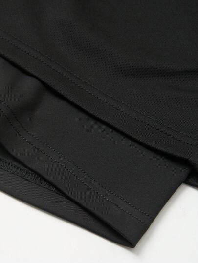 GymBeat Shorts de sport à double couche avec imprimé dégradé d'araignée pour hommes