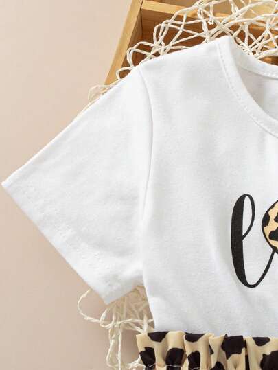 Robe Pour Jeune Fille Avec Cœur Et Lettre Imprimée