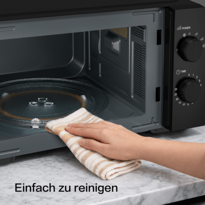 Micro-ondes Galanz 700 W 20 L, avec plusieurs niveaux de chauffage, format mini compact, idéal pour la maison et les petits espaces.