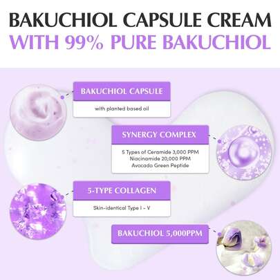 Eqqualberry - Crème capsules repulpante au bakuchiol 50 ml
